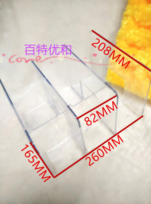 ZHAOSHENG 고품질 투명 북엔드 문서 저장 정보 정리 데스크탑 파일 파티션 책장 대형 3 위치 수직 바구니