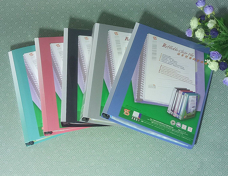 包邮a430透明插页绿色乐谱夹