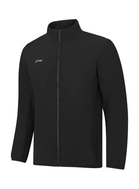 李宁立领风衣男子秋冬新款团购系列加绒开衫无帽运动风衣AFDT803