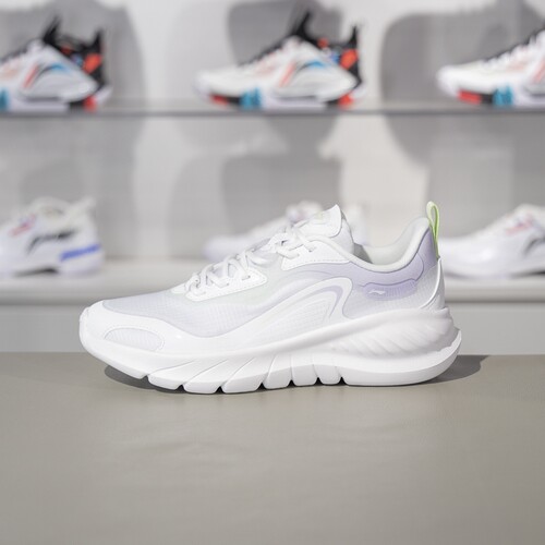 李宁秋季新款女子网面透气跑步鞋