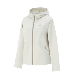 连帽运动外套AFDV062 户外健身宽松开衫 李宁女子风衣2025春季 新款