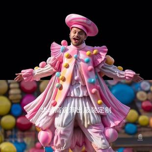 定制独特高档游乐巡游宴会大型游乐场喜剧滑稽演员糖果服
