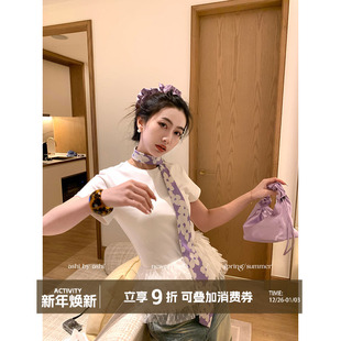 大于诗集 复古jk格纹条纹花卉百搭ins感休闲领带女 vintage风港式