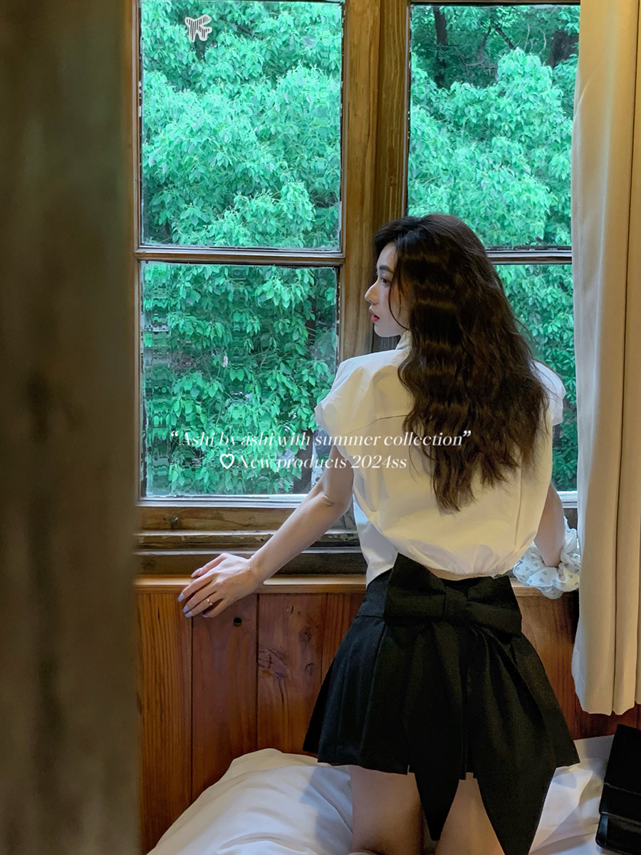 短裙字裙通勤A型蝴蝶结半身裙