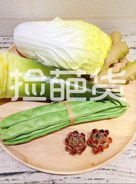 高仿真豆角笋套装组合装饰摆件逼真蔬菜模型家居餐厅橱窗摄影道具