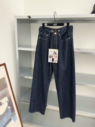 实拍 现/Spell llll2025秋季新品高腰显瘦垂感直筒拖地裤牛仔裤