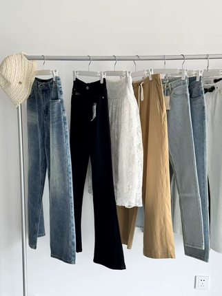 裤子清仓合集 spell春夏牛仔裤直筒拖地裤牛仔短裤