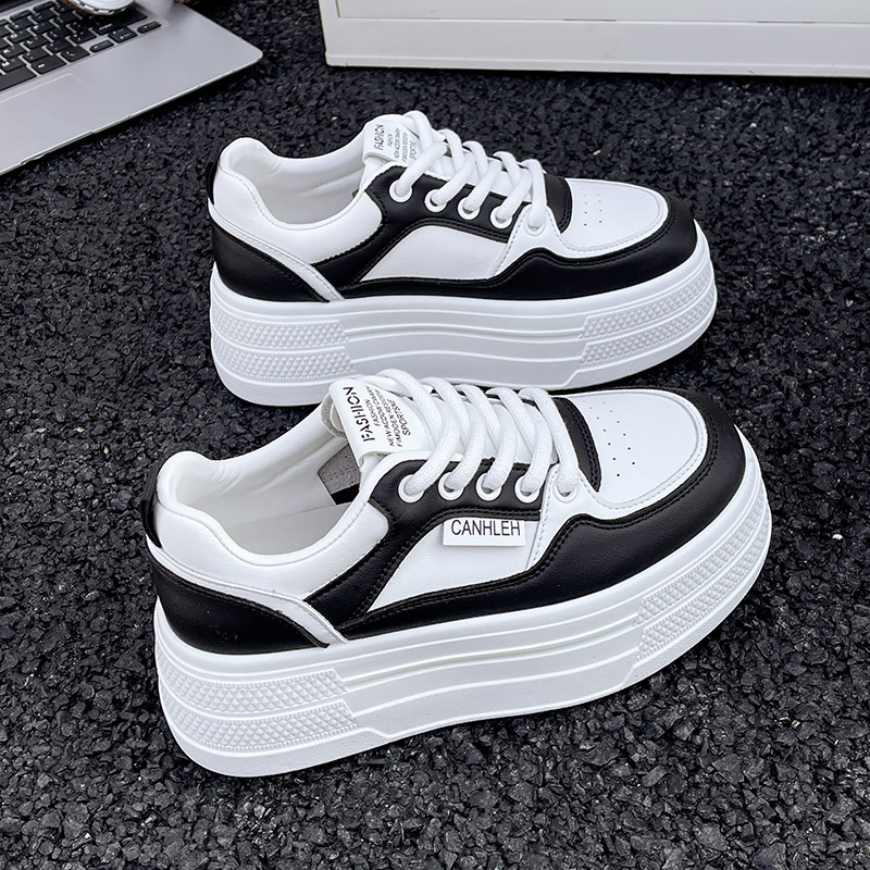 厚底小白鞋女增高6cm休闲运动松糕鞋2026春季新款百搭显廋女单鞋,女鞋,时尚休闲鞋,淘宝优惠券,粉丝福利购,淘宝优惠卷