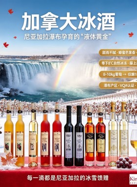 kingscourt加拿大冰酒瓶装甜酒