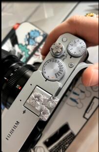 适用于金属创意个性富士XE4 热靴盖扳指柄手柄