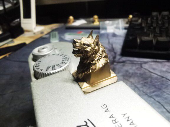 金属狼头个性定制适用于徕卡富士索尼宾得相机热靴保护盖防尘盖