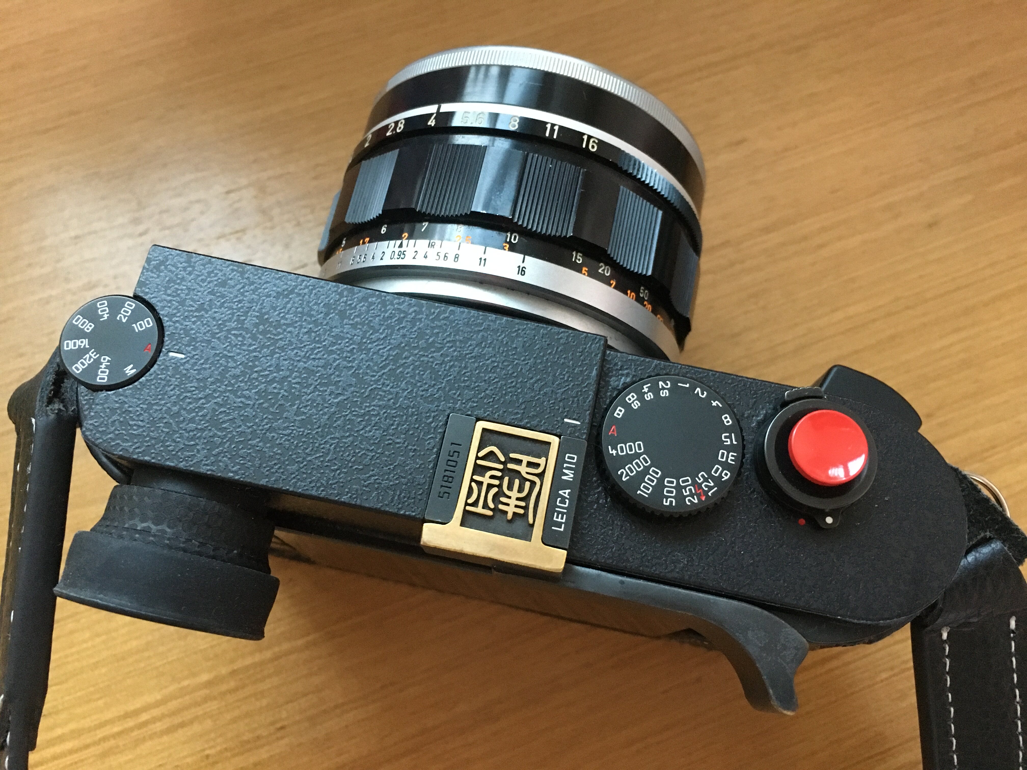 个性定制适用于leica徕卡大m10 240-r p m246 热靴盖拇指柄手柄