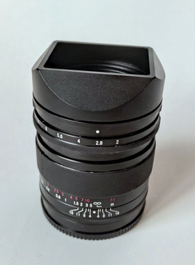 方形金属适用于福伦达28mm F2  F1.5 apo镜头索尼 E口遮光罩
