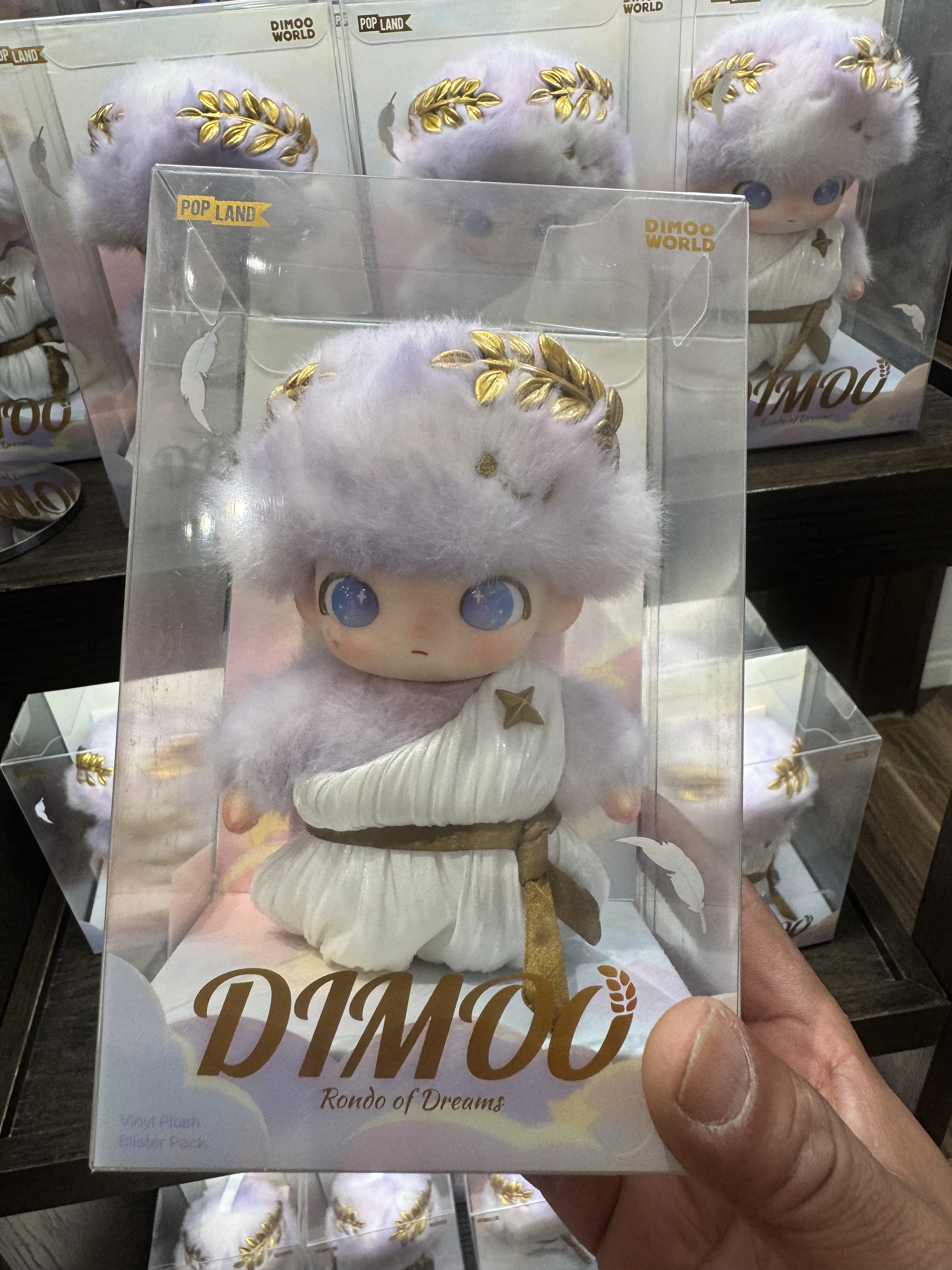 泡泡玛特城市乐园限定DIMOO梦境里的回旋曲系列搪胶毛绒吊卡