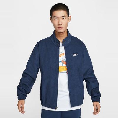 酷动城Nike耐克 男子立领拉链灯芯绒夹克运动休闲外套 FZ0632-370