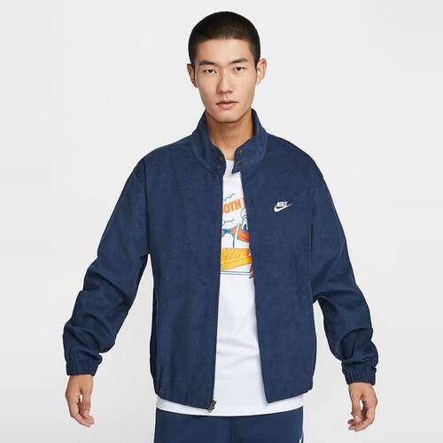 酷动城Nike耐克 男子立领拉链灯芯绒夹克运动休闲外套 FZ0632-370