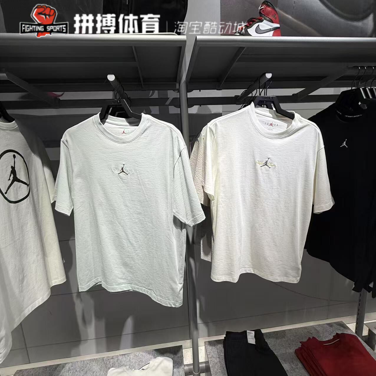 Nike耐克男子短袖夏季新款AJ飞人图案印花纯棉圆领运动T恤 IF0381