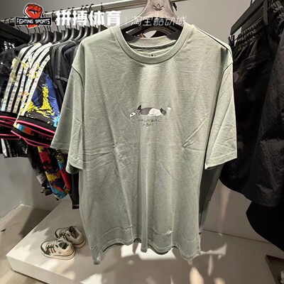 阿迪达斯短袖T恤男子卡通时尚宽松休闲运动T恤2025夏KA2250 2248