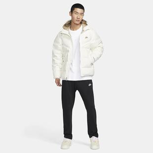 Nike耐克男子冬季简约保暖休闲运动拉链防风连帽羽绒服外套FZ1103