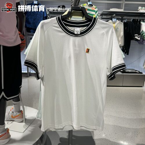 Nike/耐克正品T恤男子网球训练运动休闲服宽松圆领短袖FN0319-101
