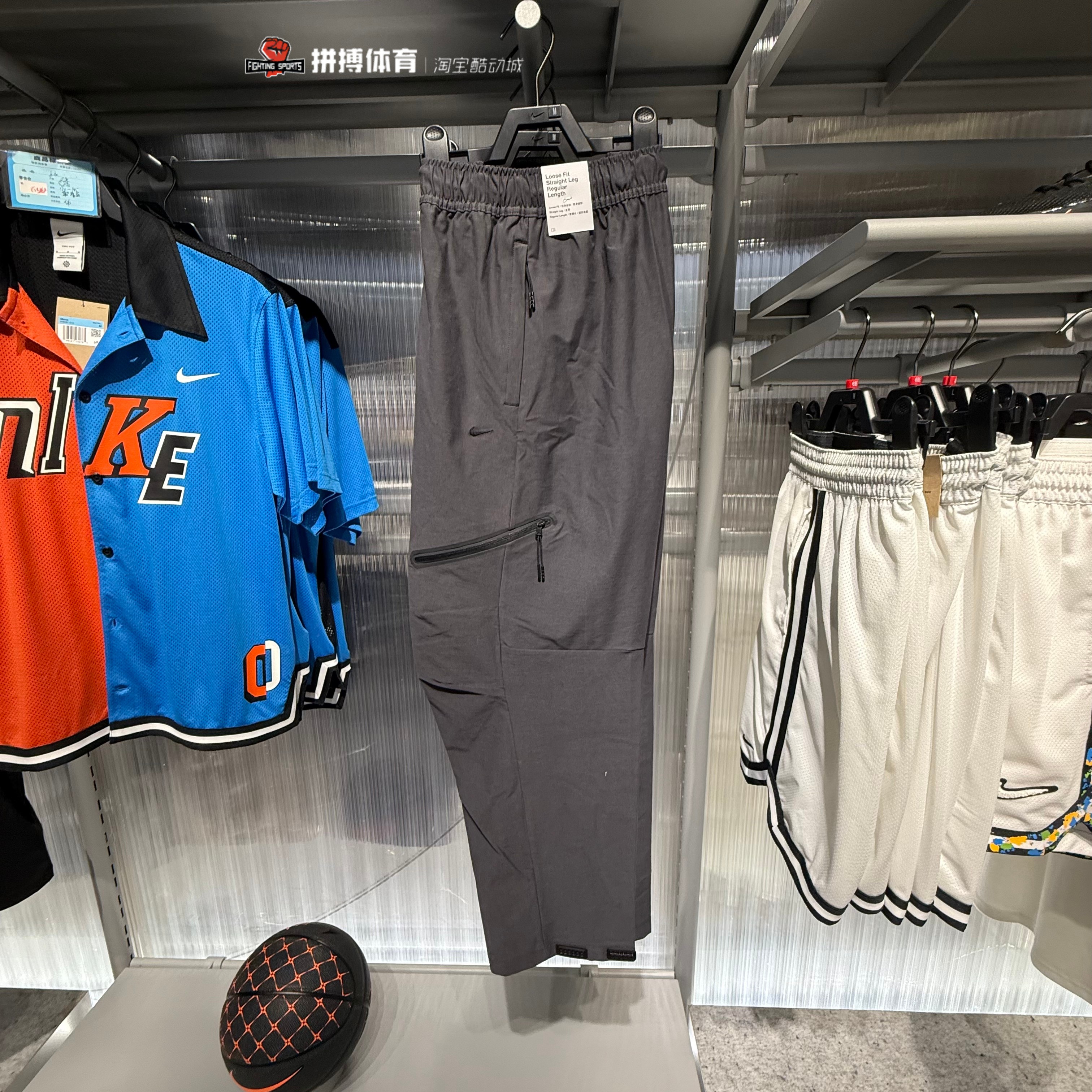 Nike/耐克男子新款休闲刺绣小勾透气舒适百搭运动长裤HV0958-010