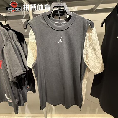 Nike耐克JordanAJ飞人篮球背心训练速干透气运动无袖T恤男 FN5857