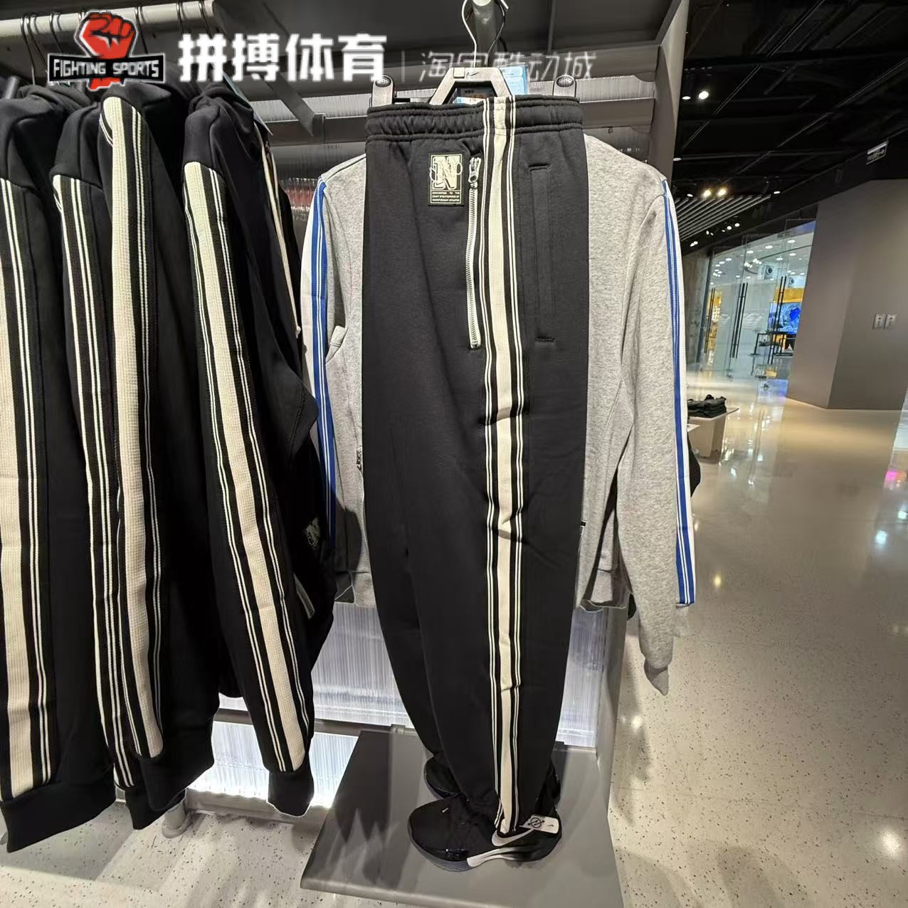 正品耐克男裤2025春针织加绒保暖篮球运动收口束脚长裤HJ3884-010