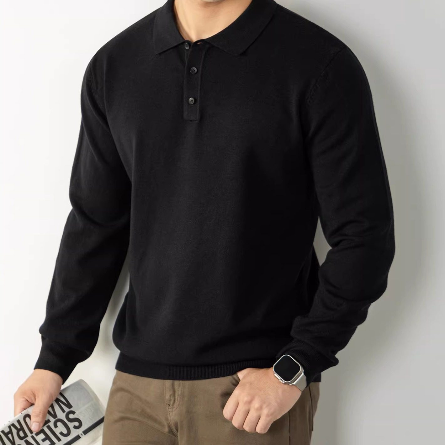 T/欧巡赛高尔夫上装男士保暖POLO打底针织衫长袖翻领运动休闲毛衣,运动/瑜伽/健身/球迷用品,高尔夫上装,淘宝优惠券,粉丝福利购,淘宝优惠卷