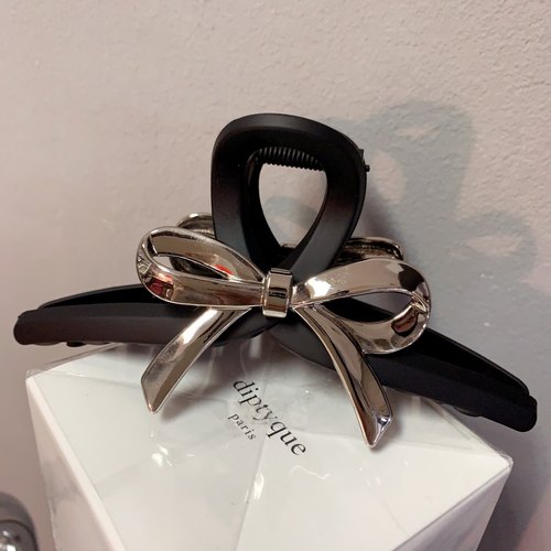 13cm暗黑系金属蝴蝶结【抓夹】韩国发饰大号鲨鱼夹