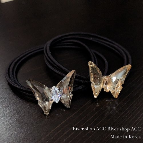 超美哒！仙仙水晶蝴蝶【头绳】橡皮筋扎头发绳头饰皮套发圈韩国