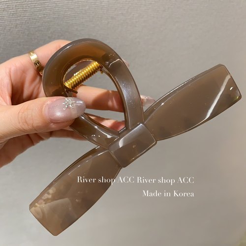 13cm素版简约【抓夹】韩国东大门发饰纯色蝴蝶结发抓大发量多韩系