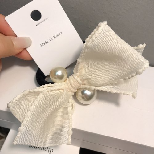 蝴蝶夹珍珠【发绳】韩国东大门新款扎头发弹力皮筋头绳