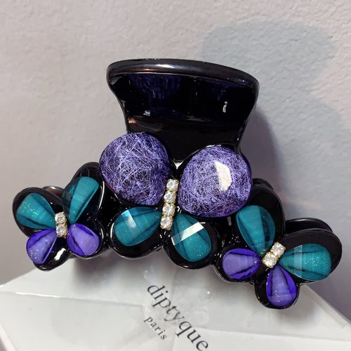 8.5cm蝴蝶【抓夹】韩国发饰中号鲨鱼夹发夹发抓