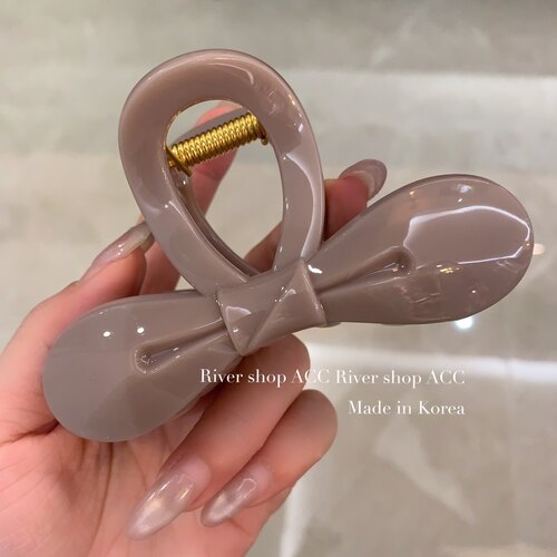 紧～10cm纯色素版蝴蝶结【中号抓夹】韩国东大门新款发饰鲨鱼夹