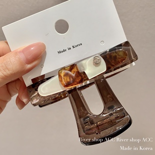 8cm醋酸【抓夹/鲨鱼夹】韩国发饰～夹得紧