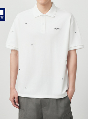 墨麦客索罗娜凉感珠地短袖polo衫男2025夏简约刺绣男士T恤71316