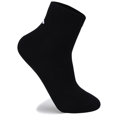 安踏运动袜男袜子中筒纯色