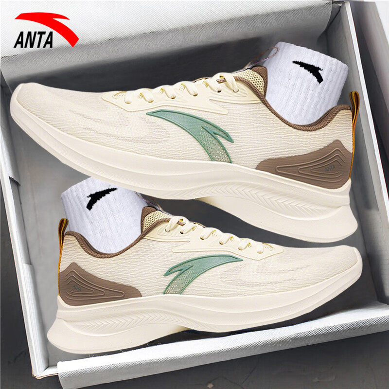 安踏男鞋跑步鞋2026新款夏季男款网眼透气休闲网鞋初中生运动鞋男