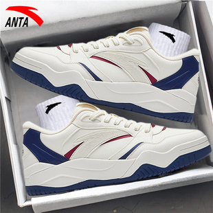 安踏男鞋波浪4板鞋2025新款秋冬厚底休闲小白鞋官方旗舰运动鞋男