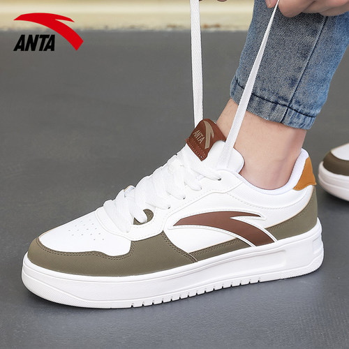 安踏板鞋男鞋软底2025新款秋冬男款休闲鞋官方旗舰店厚底运动鞋男