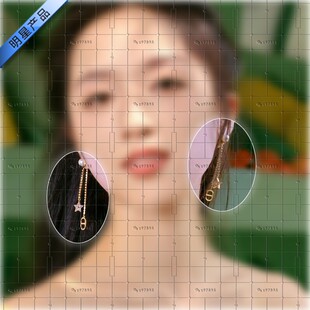 心动的信号翁青雅同款星星流苏耳环气质长款耳钉高级感简约耳饰女