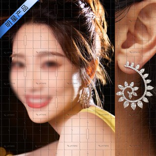 半熟恋人3张纯烨同款复古夸张旋转花朵气质耳环2024时尚新款女友