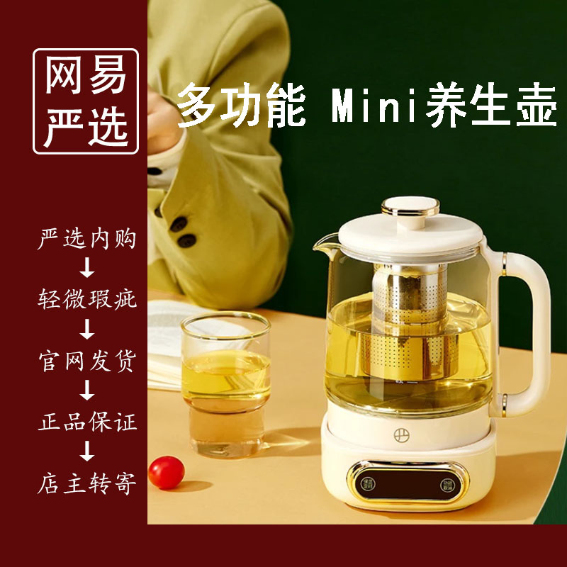 网易严选mini养生壶全自动加厚玻璃烧水壶多功能家用煮茶器花茶壶