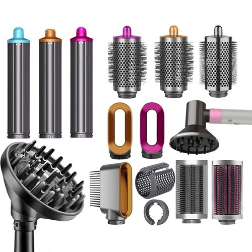 适用戴森卷发棒配件卷筒预造型圆筒梳dyson顺发梳卷发器扩散风嘴