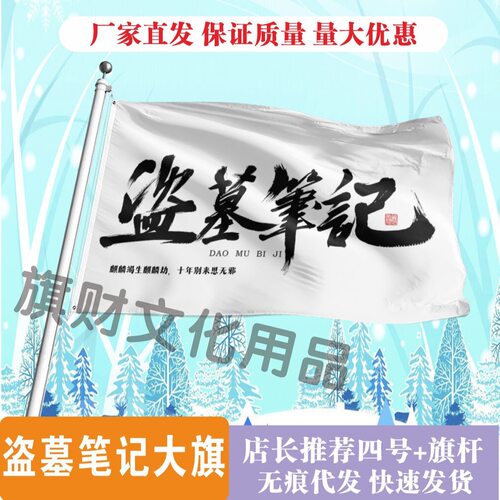 盗墓笔记大旗手持大旗户外音乐节应援旗定制代发批发