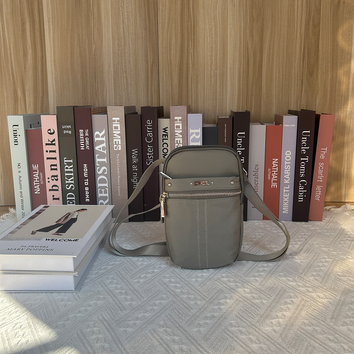 EPOL新款手机包女简约百搭轻便斜挎包单肩包通勤风迷你时尚小小包