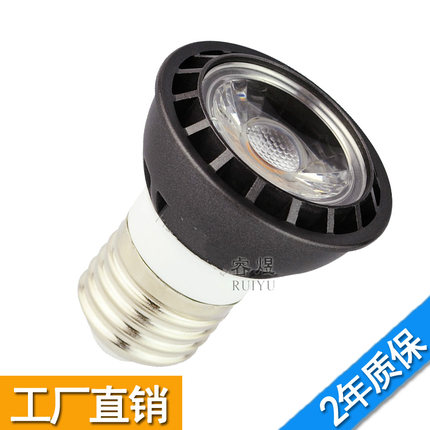 LED机床灯泡灯芯 24v 36v 220v螺口E27聚光射灯COB3w 5wLED灯杯