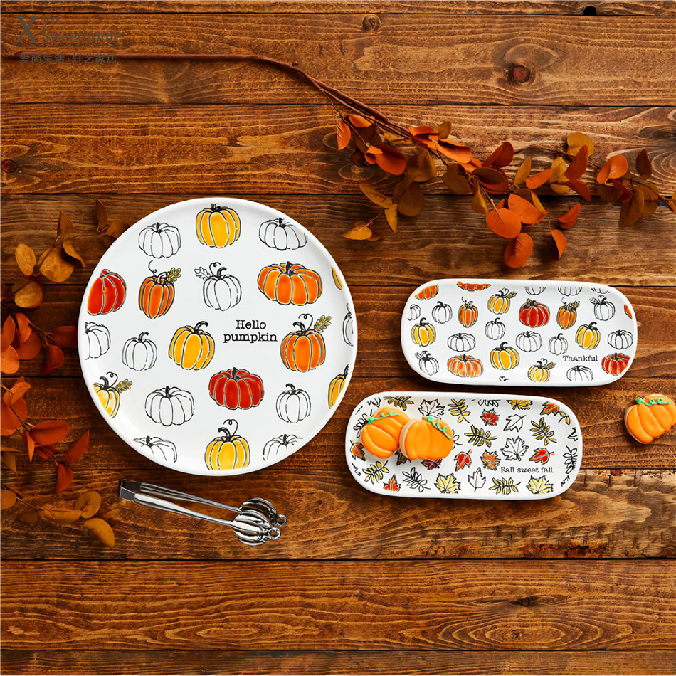 轩艺家居 mud刻花树叶长盘 釉下彩甜品盘 小鱼盘 下午茶点心盘子,餐饮具,盘,淘宝优惠券,粉丝福利购,淘宝优惠卷