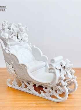 西班牙陶瓷摆件圣诞雪橇礼品