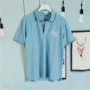 Kéo hàng loạt quần áo nam 19 mùa hè mới màu xanh thoáng khí mềm mại áo thun tay ngắn 2965 / M3-1 - Polo polo trắng